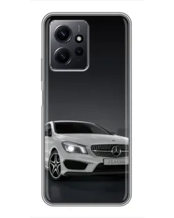 Чохол для Xiaomi Redmi Note 12 з картинкою «Mercedes AMG GT Silver»