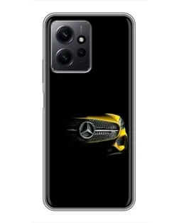 Чехол для Xiaomi Redmi Note 12 с картинкой «Mercedes — ретро стиль»