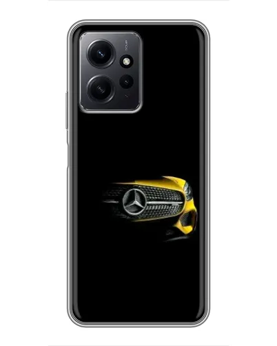 Чехол для Xiaomi Redmi Note 12 с картинкой «Mercedes — ретро стиль»