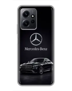 Чехол для Xiaomi Redmi Note 12 с картинкой «Mercedes — решетка радиатора»