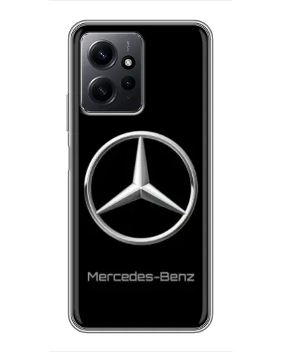 Чехол для Xiaomi Redmi Note 12 с картинкой «Mercedes Silver Logo»