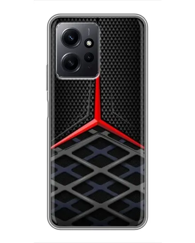 Чехол для Xiaomi Redmi Note 12 с картинкой «Mercedes Carbon Grid»