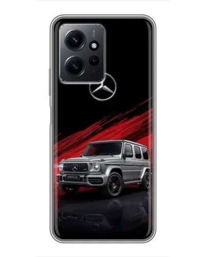 Чехол для Xiaomi Redmi Note 12 с картинкой «Mercedes G-Class красный»