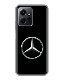 Чехол для Xiaomi Redmi Note 12 с картинкой «Mercedes классический лого»