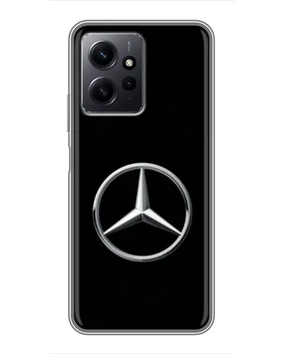 Чехол для Xiaomi Redmi Note 12 с картинкой «Mercedes классический лого»