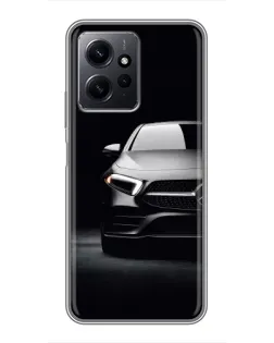 Чехол для Xiaomi Redmi Note 12 с картинкой «Свет фар Mercedes»