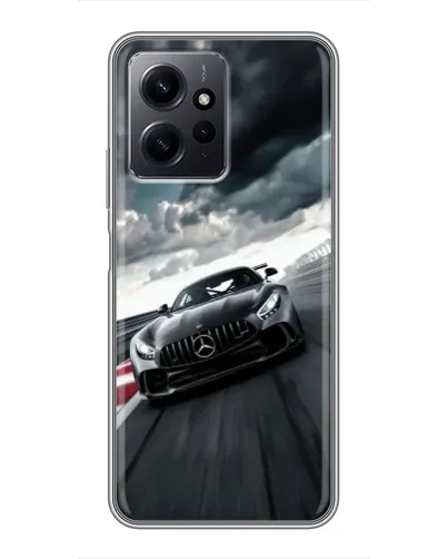 Чехол для Xiaomi Redmi Note 12 с картинкой «Гоночный Mercedes AMG»