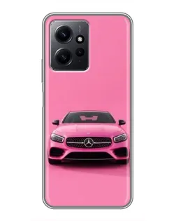 Чехол для Xiaomi Redmi Note 12 с картинкой «Розовый Mercedes AMG» Чехол для Xiaomi Redmi Note 12 с картинкой «Розовый Mercedes AMG»