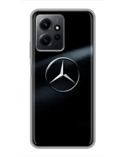 Чехол для Xiaomi Redmi Note 12 с картинкой «Mercedes на металле» Чехол для Xiaomi Redmi Note 12 с картинкой «Mercedes на металле»