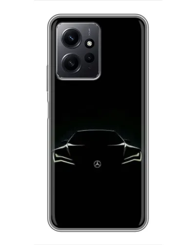 Чехол для Xiaomi Redmi Note 12 с картинкой «Mercedes — силуэт авто» Чехол для Xiaomi Redmi Note 12 с картинкой «Mercedes — силуэт авто»