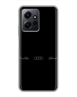 Чохол для Xiaomi Redmi Note 12 з картинкою «Audi — світловий підпис»