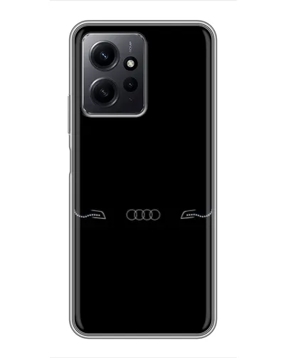 Чехол для Xiaomi Redmi Note 12 с картинкой «Audi — световой подпись»