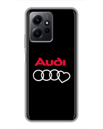 Чехол для Xiaomi Redmi Note 12 с картинкой «Логотип Audi Heart»