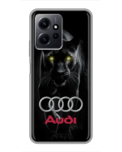 Чехол для Xiaomi Redmi Note 12 с картинкой «Пантера и Audi»