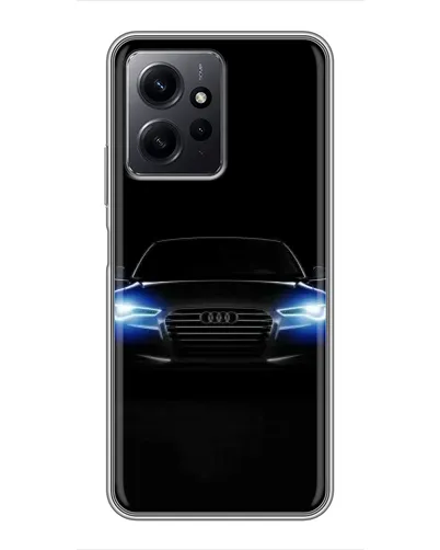 Чехол для Xiaomi Redmi Note 12 с картинкой «Audi в неоне»