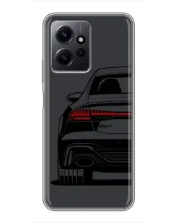 Чехол для Xiaomi Redmi Note 12 с картинкой «Задняя часть Audi — арт»
