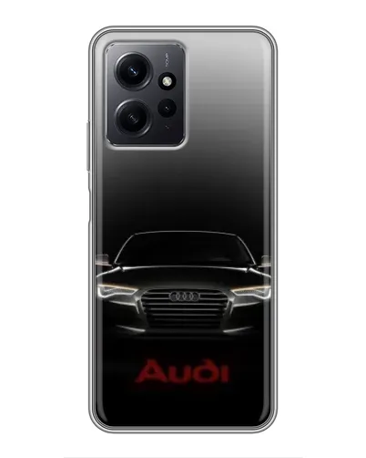 Чехол для Xiaomi Redmi Note 12 с картинкой «Audi — градиентный контур»