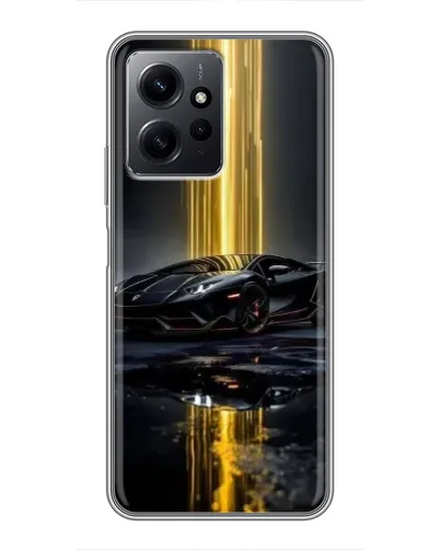 Чохол для Xiaomi Redmi Note 12 з картинкою «Нічний Lamborghini драйв»