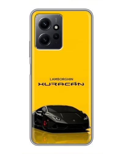 Чохол для Xiaomi Redmi Note 12 з картинкою «Lamborghini Huracan чорний»