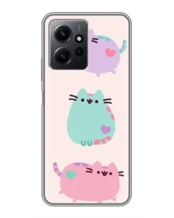 Чохол для Xiaomi Redmi Note 12 з картинкою «Pusheen тріо» Чохол для Xiaomi Redmi Note 12 з картинкою «Pusheen тріо»