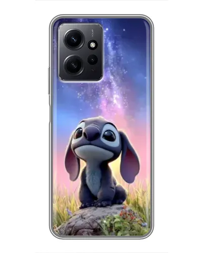 Чехол для Xiaomi Redmi Note 12 с картинкой «Стич на рассвете»