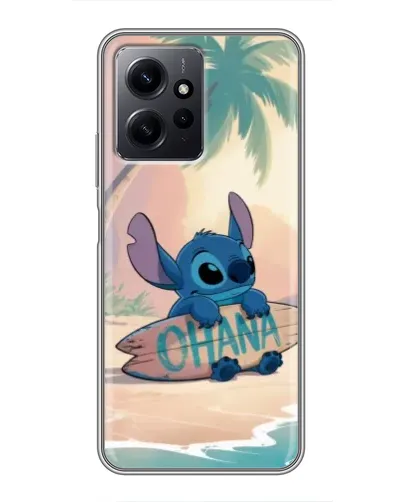 Чехол для Xiaomi Redmi Note 12 с картинкой «Стич на серфе»