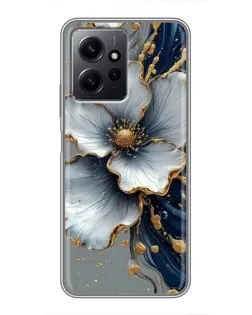 Чохол для Xiaomi Redmi Note 12 з картинкою «Біла квітка та золотий флюїд» Чохол для Xiaomi Redmi Note 12 з картинкою «Біла квітка та золотий флюїд»