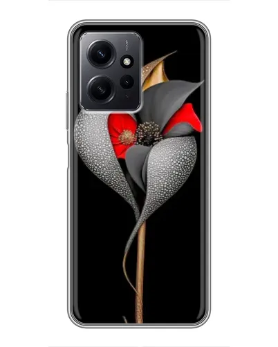Чехол для Xiaomi Redmi Note 12 с картинкой «Серебряный фантазийный цветок» Чехол для Xiaomi Redmi Note 12 с картинкой «Серебряный фантазийный цветок»