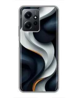 Чохол для Xiaomi Redmi Note 12 з картинкою «Об'ємні чорно-білі стрічки» Чохол для Xiaomi Redmi Note 12 з картинкою «Об'ємні чорно-білі стрічки»