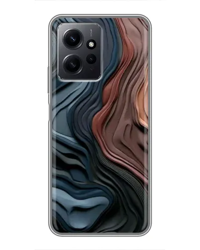 Чехол для Xiaomi Redmi Note 12 с картинкой «Цветные волны каньона»
