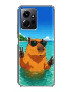 Чохол для Xiaomi Redmi Note 12 з картинкою «Морська капібара»