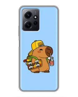 Чохол для Xiaomi Redmi Note 12 з картинкою «Капібара на скейті»