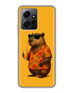 Чохол для Xiaomi Redmi Note 12 з картинкою «Капібара на відпочинку»