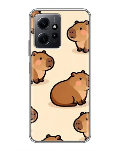 Чохол для Xiaomi Redmi Note 12 з картинкою «Паттерн милих капібар» Чохол для Xiaomi Redmi Note 12 з картинкою «Паттерн милих капібар»