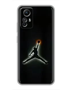 Чехол для Xiaomi Redmi Note 12s с картинкой «Jordan Gradient Logo»