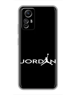 Чехол для Xiaomi Redmi Note 12s с картинкой «Jordan White Logo»