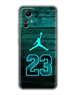 Чехол для Xiaomi Redmi Note 12s с картинкой «Jordan Cyan 23»