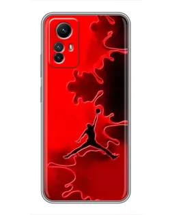 Чехол для Xiaomi Redmi Note 12s с картинкой «Jordan Red Smoke»