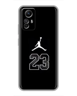 Чехол для Xiaomi Redmi Note 12s с картинкой «Jordan Flight 23»