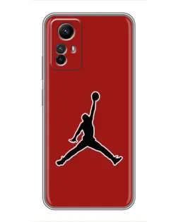 Чехол для Xiaomi Redmi Note 12s с картинкой «Jordan Red Back»