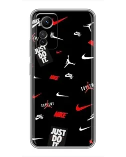 Чехол для Xiaomi Redmi Note 12s с картинкой «Nike Mix Pattern»