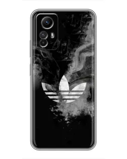 Чехол для Xiaomi Redmi Note 12s с картинкой «Абстрактный дым Adidas»