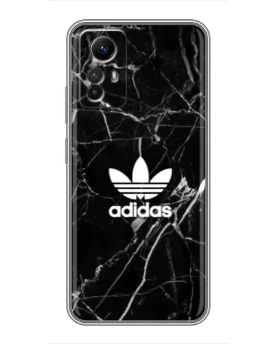 Чехол для Xiaomi Redmi Note 12s с картинкой «Белый мрамор Adidas»