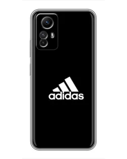 Чехол для Xiaomi Redmi Note 12s с картинкой «Черная классика Adidas»