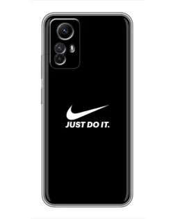 Чехол для Xiaomi Redmi Note 12s с картинкой «Минимализм от Nike»