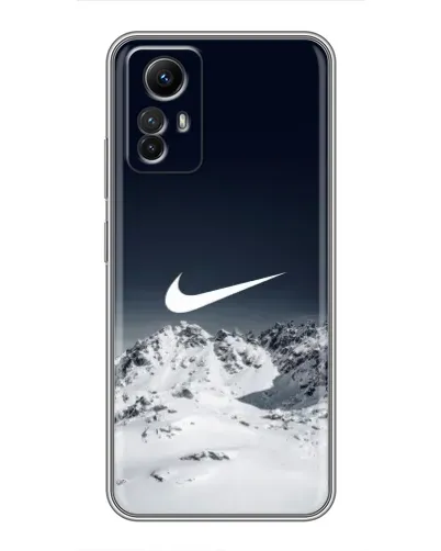 Чехол для Xiaomi Redmi Note 12s с картинкой «Nike — зимние горы»