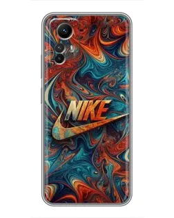 Чехол для Xiaomi Redmi Note 12s с картинкой «Nike в абстракции»