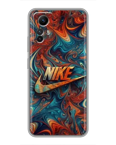 Чехол для Xiaomi Redmi Note 12s с картинкой «Nike в абстракции»