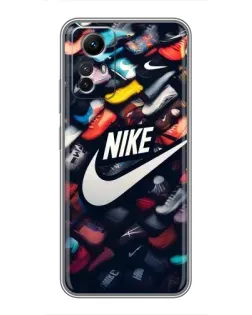 Чехол для Xiaomi Redmi Note 12s с картинкой «Коллекция кроссовок Nike»