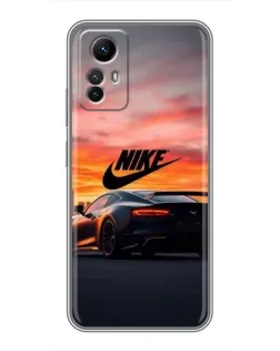 Чехол для Xiaomi Redmi Note 12s с картинкой «Nike и суперкар»